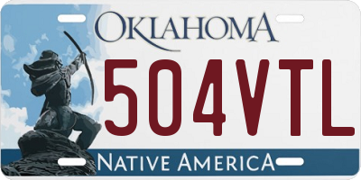 OK license plate 504VTL