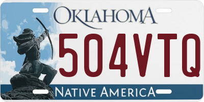 OK license plate 504VTQ