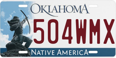 OK license plate 504WMX