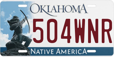 OK license plate 504WNR