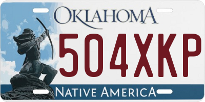 OK license plate 504XKP