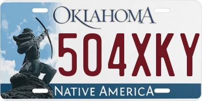OK license plate 504XKY