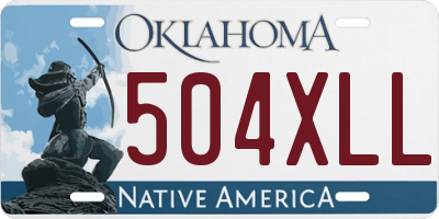 OK license plate 504XLL