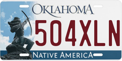 OK license plate 504XLN