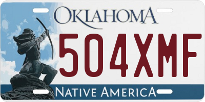 OK license plate 504XMF