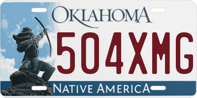 OK license plate 504XMG