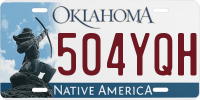 OK license plate 504YQH