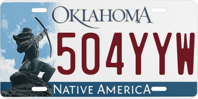 OK license plate 504YYW