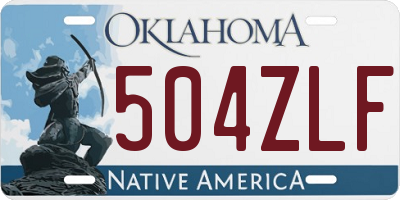 OK license plate 504ZLF
