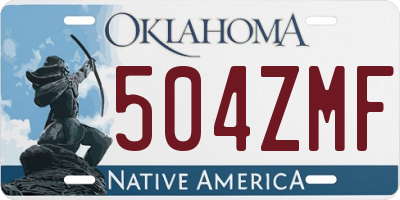 OK license plate 504ZMF