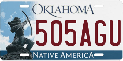 OK license plate 505AGU