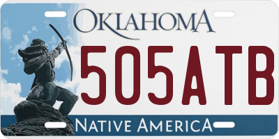 OK license plate 505ATB