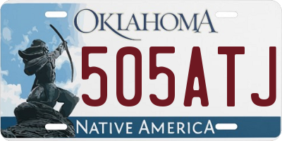 OK license plate 505ATJ