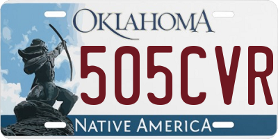 OK license plate 505CVR