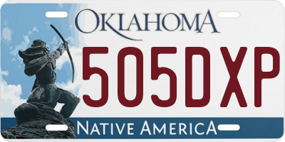 OK license plate 505DXP