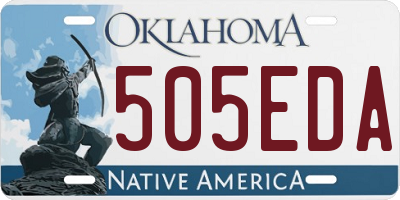 OK license plate 505EDA