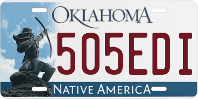 OK license plate 505EDI