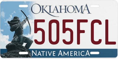 OK license plate 505FCL