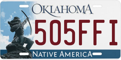 OK license plate 505FFI