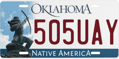 OK license plate 505UAY