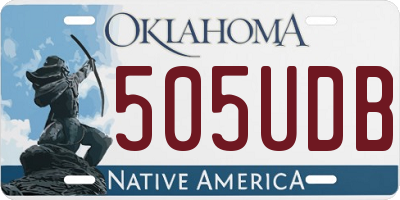 OK license plate 505UDB