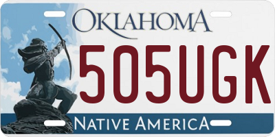 OK license plate 505UGK