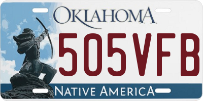 OK license plate 505VFB