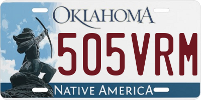 OK license plate 505VRM