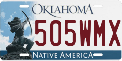 OK license plate 505WMX