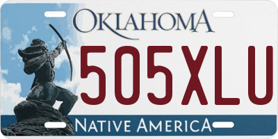 OK license plate 505XLU