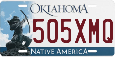 OK license plate 505XMQ