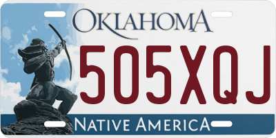 OK license plate 505XQJ