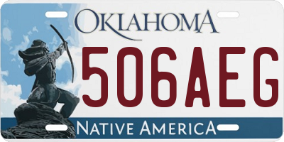 OK license plate 506AEG