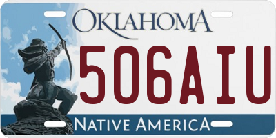 OK license plate 506AIU