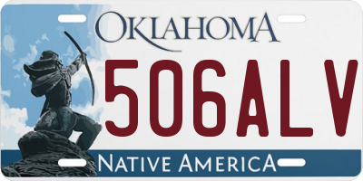 OK license plate 506ALV