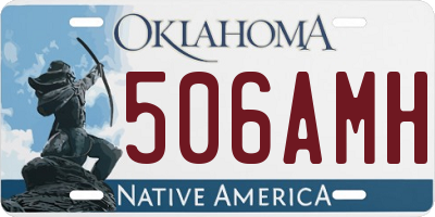 OK license plate 506AMH
