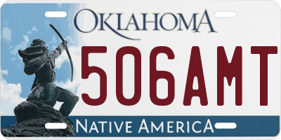 OK license plate 506AMT
