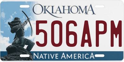 OK license plate 506APM