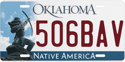 OK license plate 506BAV