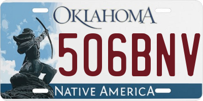 OK license plate 506BNV