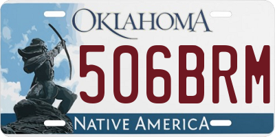 OK license plate 506BRM