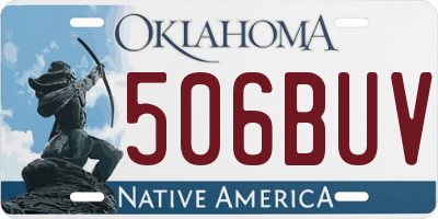OK license plate 506BUV