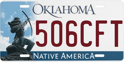 OK license plate 506CFT