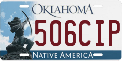 OK license plate 506CIP