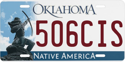 OK license plate 506CIS