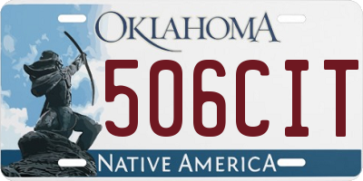 OK license plate 506CIT