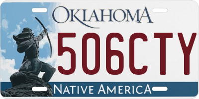 OK license plate 506CTY