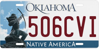 OK license plate 506CVI