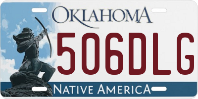 OK license plate 506DLG