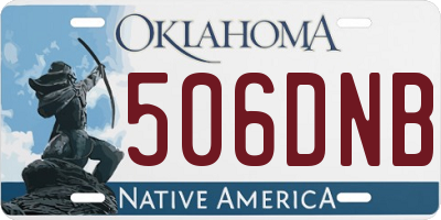 OK license plate 506DNB